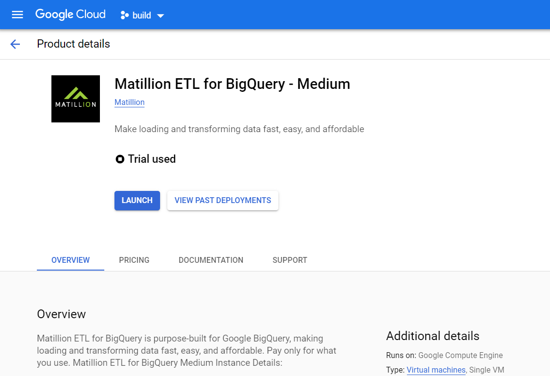 Matillion ETL for BigQuery