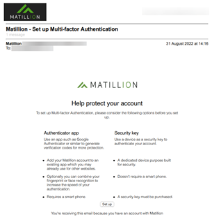 Multifactor Authentication Setup